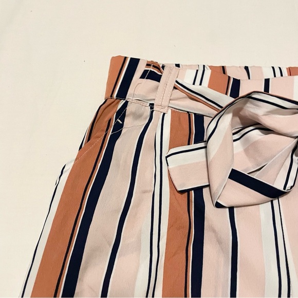 Zara Trafaluc Collection Belted Striped Trouser Pants Size Small - Picture 4 of 14